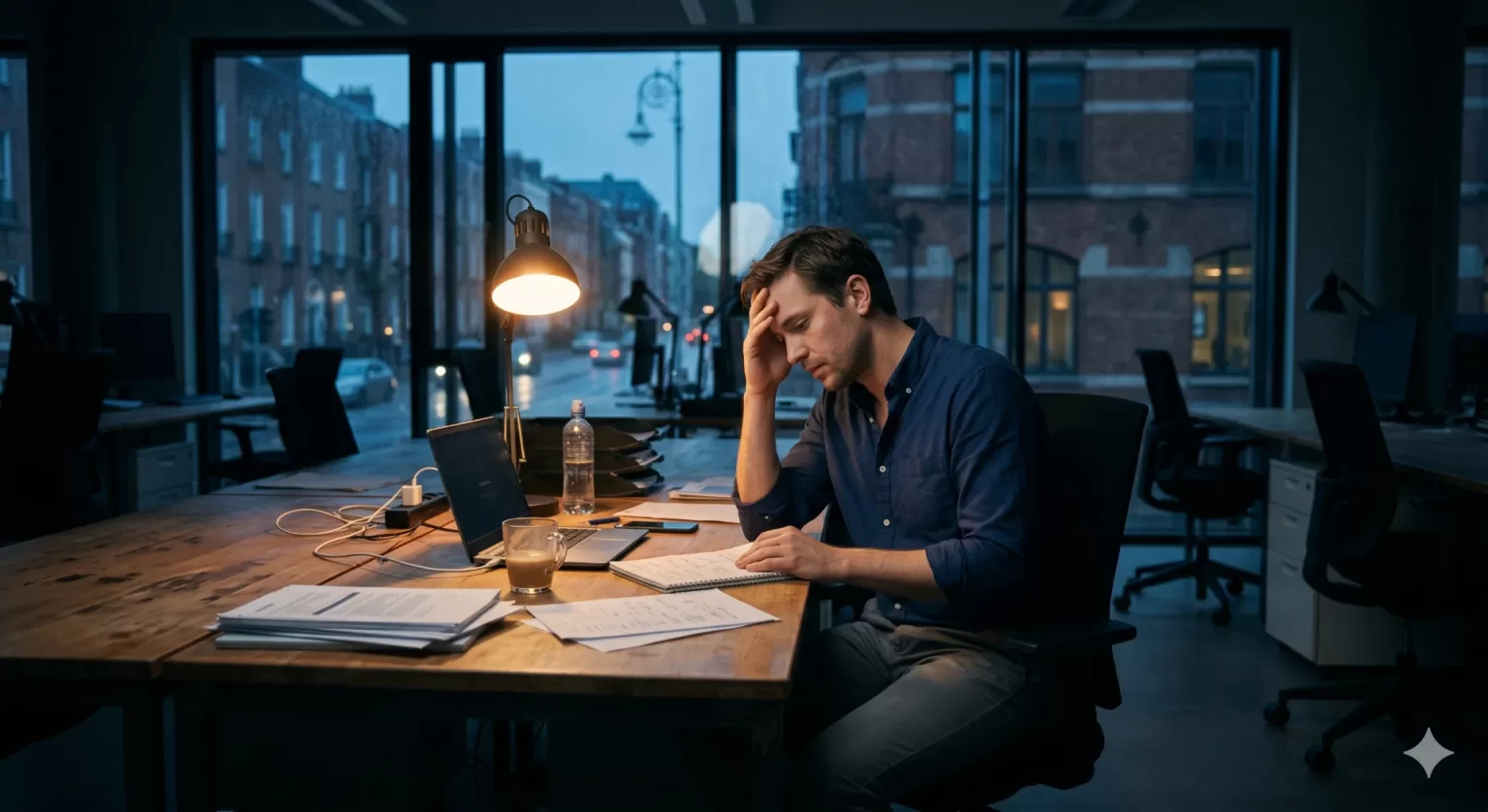 Visuele gids voor burnout voorkomen op het werk met aandachtspunten voor stress en mentale gezondheid in organisaties